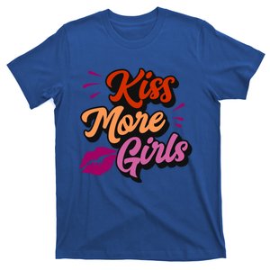 Kiss More Lesbian Pride Funny Sexy Cute Gay Aesthetic Gift T-Shirt