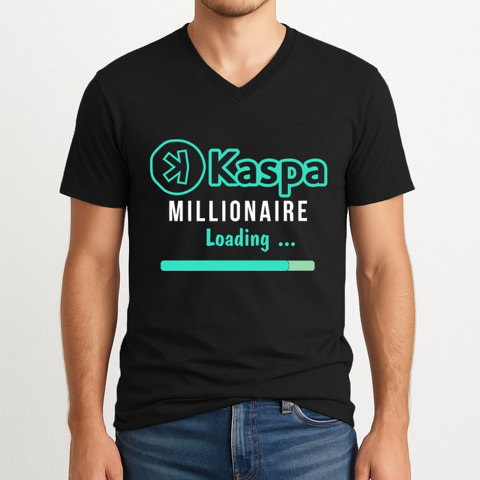 Kaspa Millionaire Loading V-Neck T-Shirt