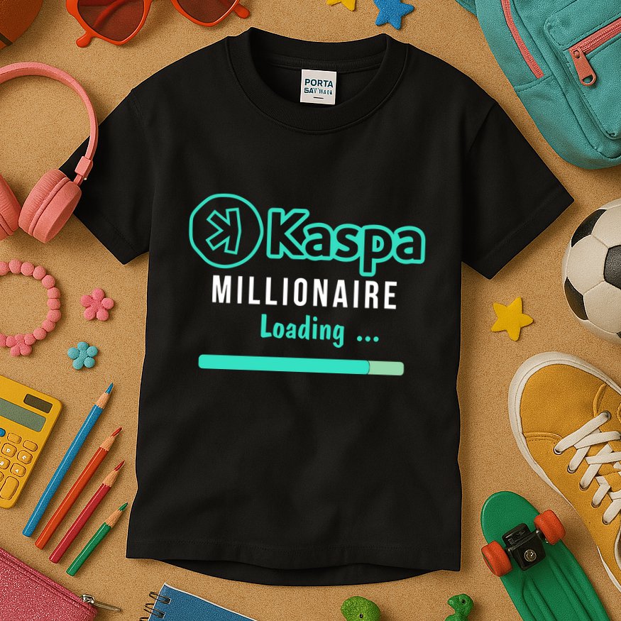 Kaspa Millionaire Loading Kids T-Shirt