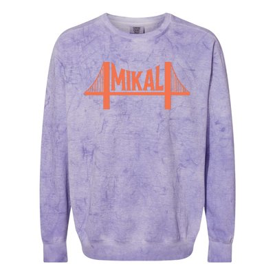 Knicks Muse Mikal Bridges Colorblast Crewneck Sweatshirt