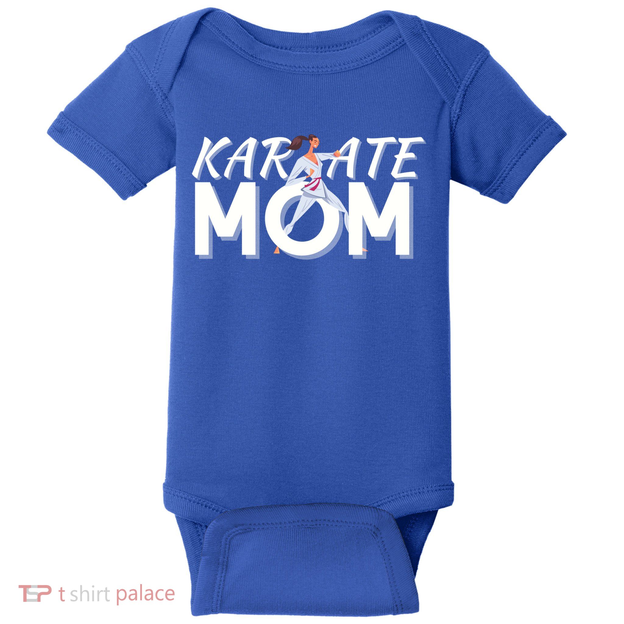 Karate Mom Martial Arts Cool Strong Mom Funny Gift Baby Bodysuit