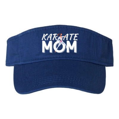 Karate Mom Martial Arts Cool Strong Mom Funny Gift Valucap Bio-Washed Visor