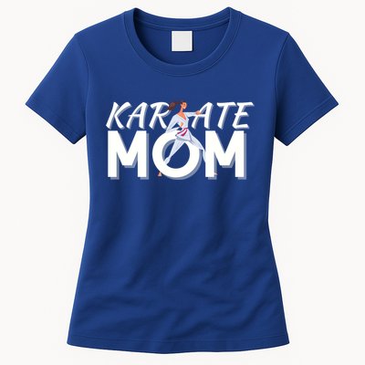 Karate Mom Martial Arts Cool Strong Mom Funny Gift Womens T-Shirt
