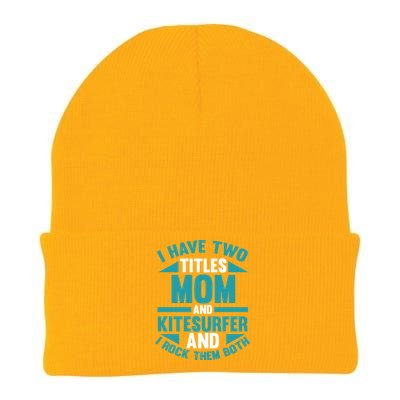 Kitesurfing Mom Mother Kitesurfer Funny Gift Knit Cap Winter Beanie