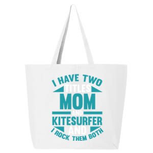 Kitesurfing Mom Mother Kitesurfer Funny Gift 25L Jumbo Tote