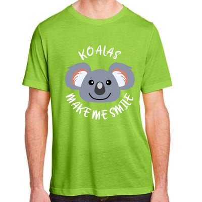 Koalas Make Me Smile Eucalyptus Bear Gift Adult ChromaSoft Performance T-Shirt