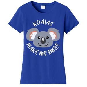 Koalas Make Me Smile Eucalyptus Bear Gift Women's T-Shirt