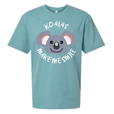 Koalas Make Me Smile Eucalyptus Bear Gift Sueded Cloud Jersey T-Shirt