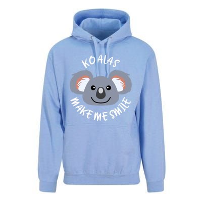 Koalas Make Me Smile Eucalyptus Bear Gift Unisex Surf Hoodie