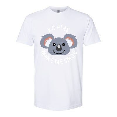 Koalas Make Me Smile Eucalyptus Bear Gift Softstyle CVC T-Shirt