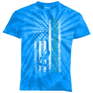 Kitesurfing Mom Mother Kitesurfer Cool Gift Kids Tie-Dye T-Shirt