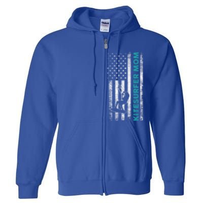 Kitesurfing Mom Mother Kitesurfer Cool Gift Full Zip Hoodie