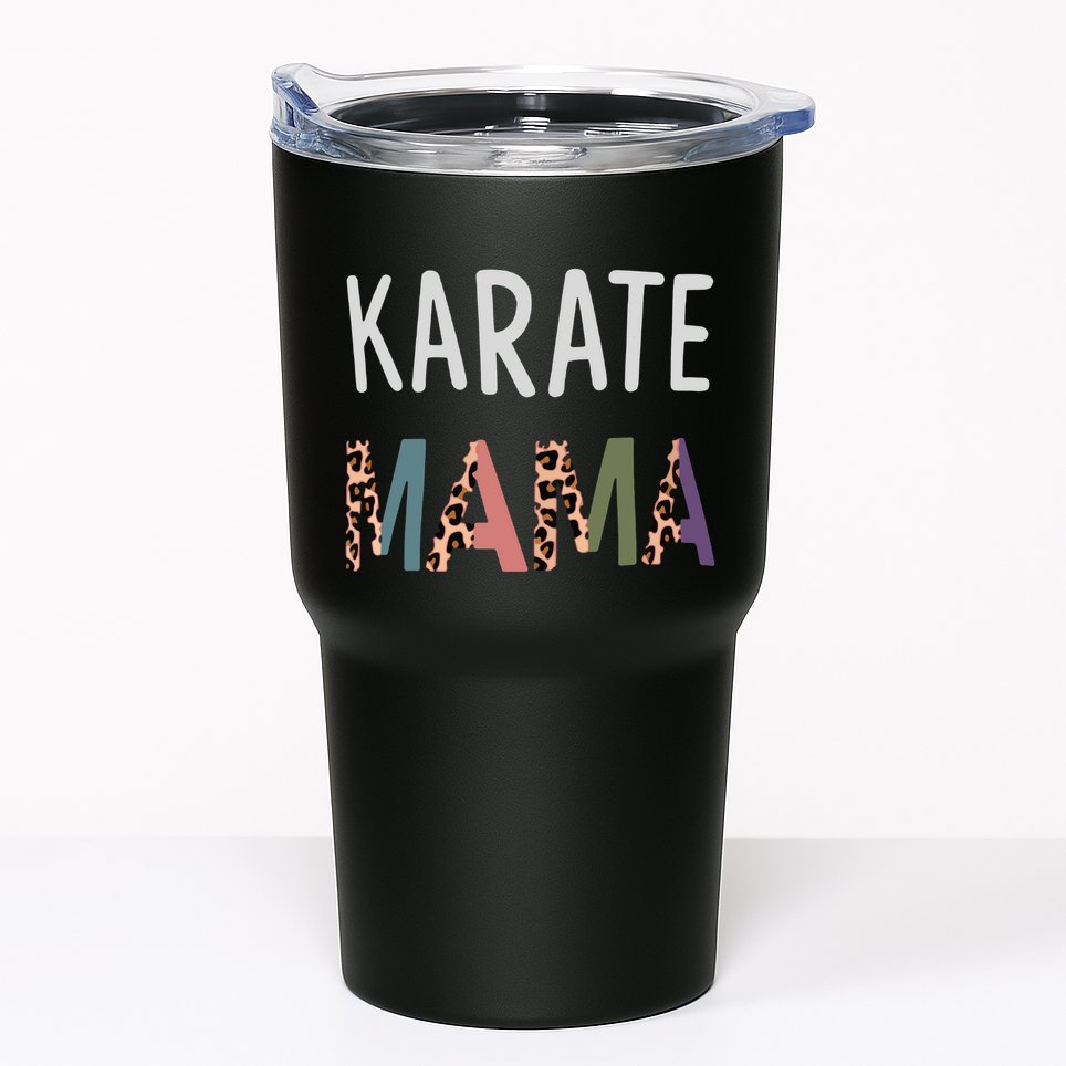 Karate Mama Martial Art Women Gift Funny Karate Mom Tumbler