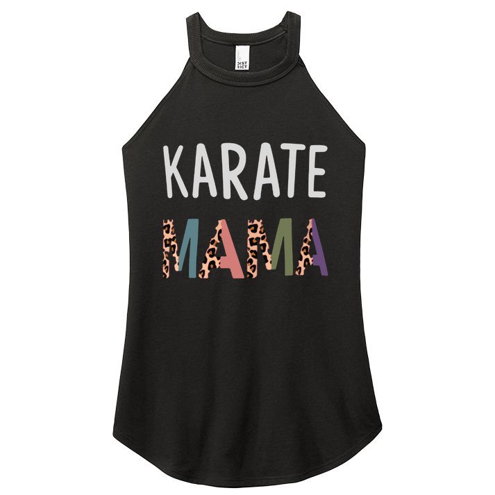Karate Mama Martial Art Women Gift Funny Karate Mom Women's Perfect Tri Rocker Tank