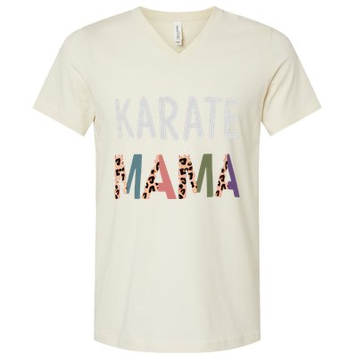 Karate Mama Martial Art Women Gift Funny Karate Mom V-Neck T-Shirt