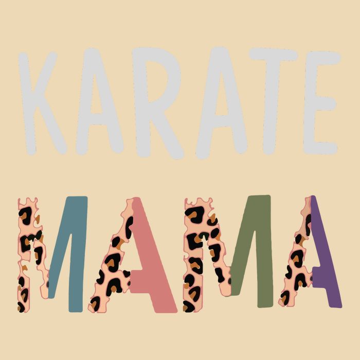 Karate Mama Martial Art Women Gift Funny Karate Mom Zip Tote Bag