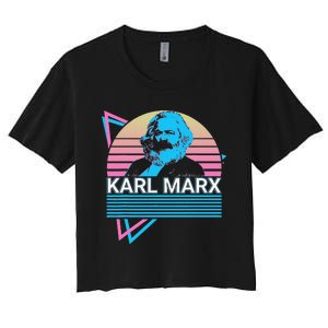 Karl Marx Marxism Communism Communist Socialism Socialist Women's Crop Top Tee