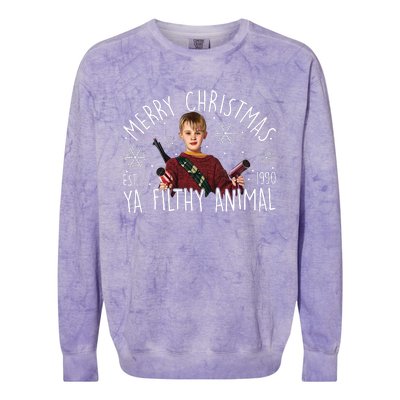 Kevin Mccallister Merry Christmas Ya Filthy Animal Kevin Mccallister Colorblast Crewneck Sweatshirt