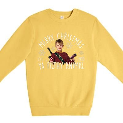 Kevin Mccallister Merry Christmas Ya Filthy Animal Kevin Mccallister Premium Crewneck Sweatshirt