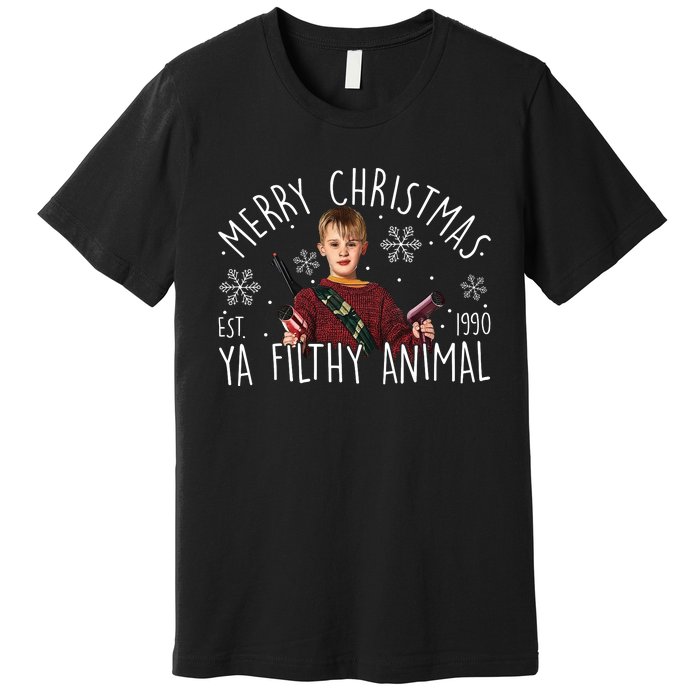 Kevin Mccallister Merry Christmas Ya Filthy Animal Kevin Mccallister Premium T-Shirt