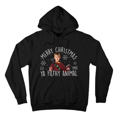 Kevin Mccallister Merry Christmas Ya Filthy Animal Kevin Mccallister Tall Hoodie