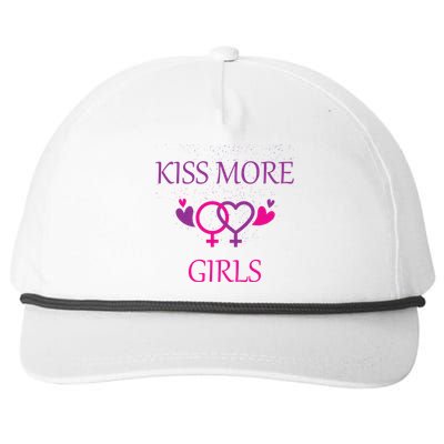 Kiss More More Lesbian Gay Outfit Cute Gift Snapback Five-Panel Rope Hat