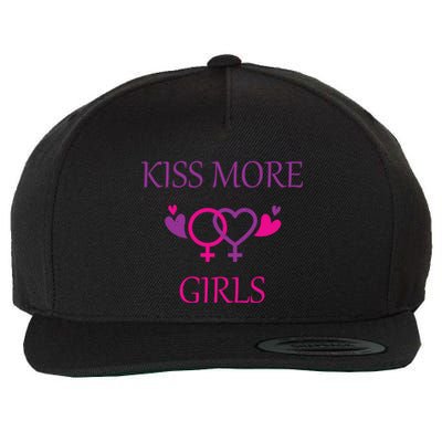 Kiss More More Lesbian Gay Outfit Cute Gift Wool Snapback Cap