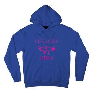 Kiss More More Lesbian Gay Outfit Cute Gift Tall Hoodie