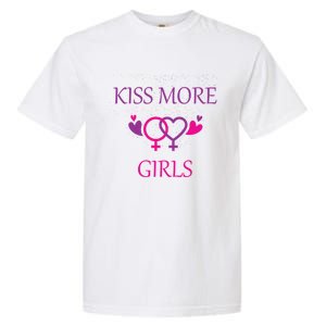 Kiss More More Lesbian Gay Outfit Cute Gift Garment-Dyed Heavyweight T-Shirt