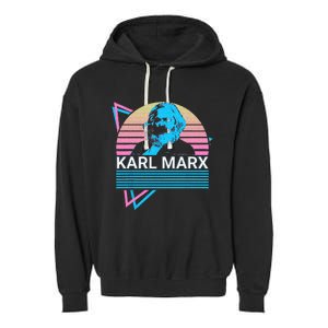 Karl Marx Marxism Communism Communist Socialism Socialist Garment-Dyed Fleece Hoodie