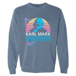 Karl Marx Marxism Communism Communist Socialism Socialist Garment-Dyed Sweatshirt