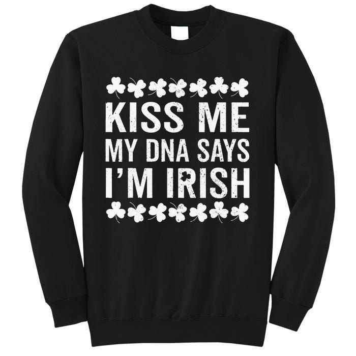 Kissing Me My DNA Says I'm Irish St Patricks Day Vintage Sweatshirt