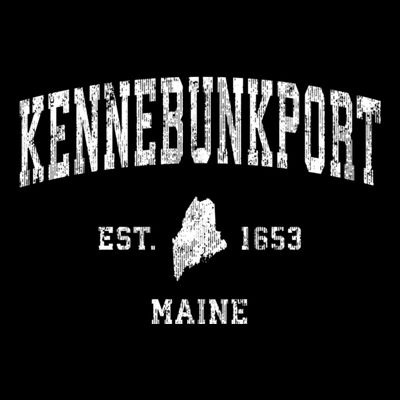 Kennebunkport Maine Me Vintage Athletic Sports T-Shirt