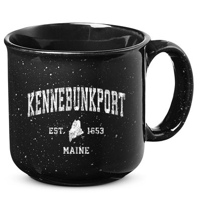 Kennebunkport Maine Me Vintage Athletic Sports 15oz Campfire Ceramic Mug