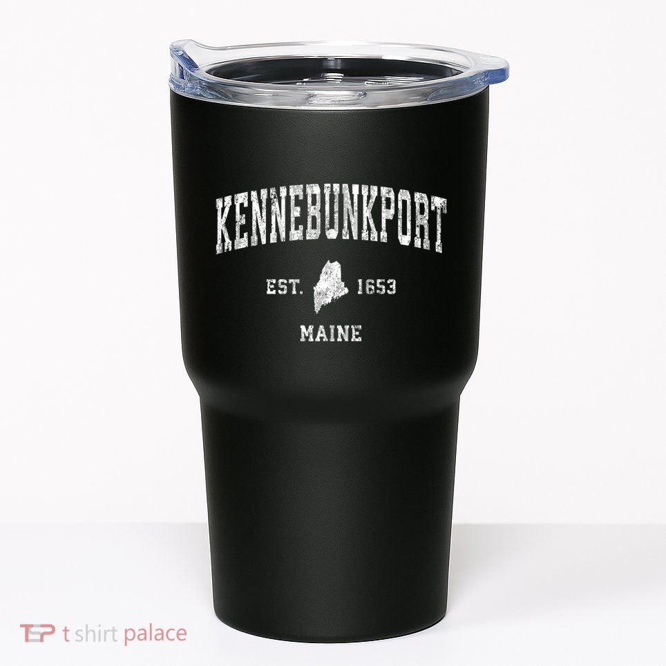 Kennebunkport Maine Me Vintage Athletic Sports Tumbler