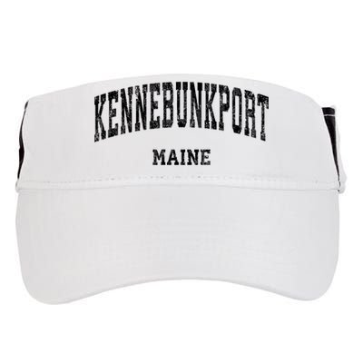Kennebunkport Maine Me Vintage Established Varsity Sports Design Adult Drive Performance Visor