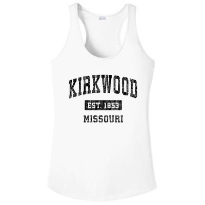 Kirkwood Missouri Mo Vintage Established Sports Design Ladies PosiCharge Competitor Racerback Tank