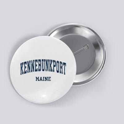 Kennebunkport Maine Me Vintage Varsity Sports Button