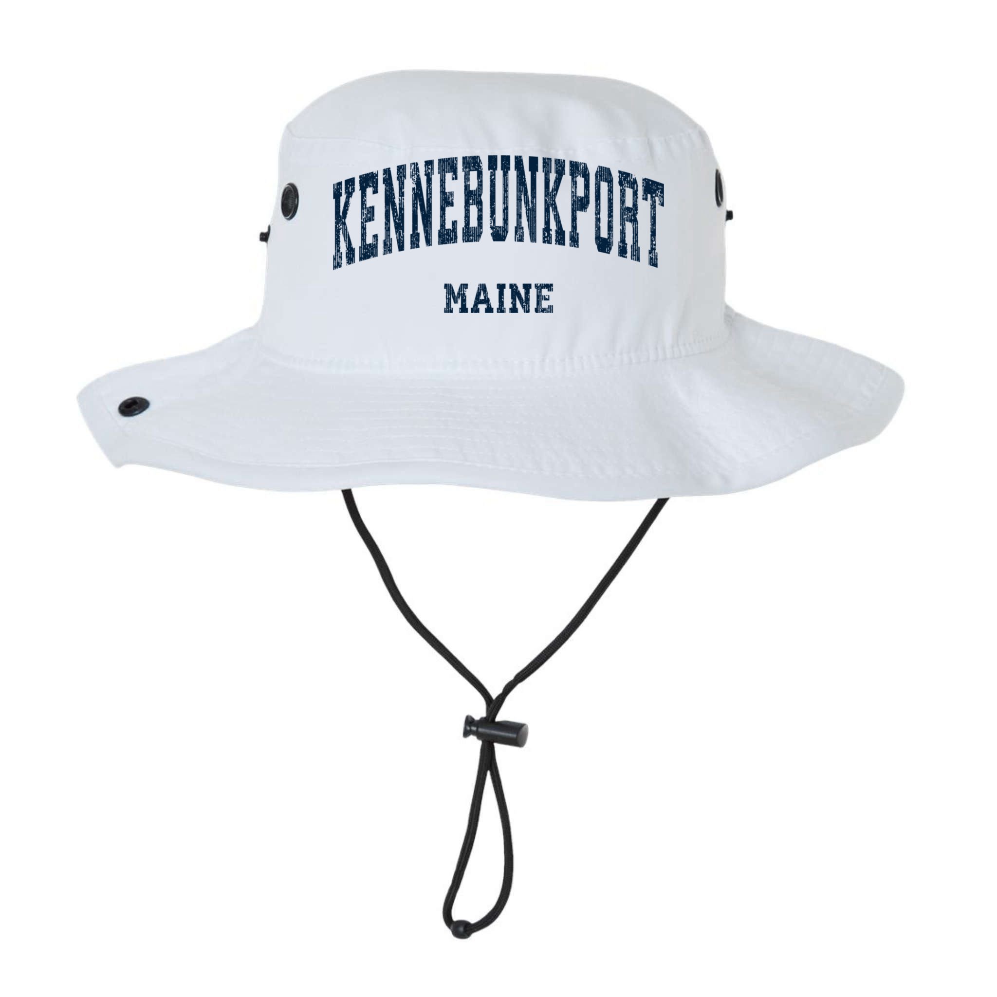 Kennebunkport Maine Me Vintage Varsity Sports Bucket Hat