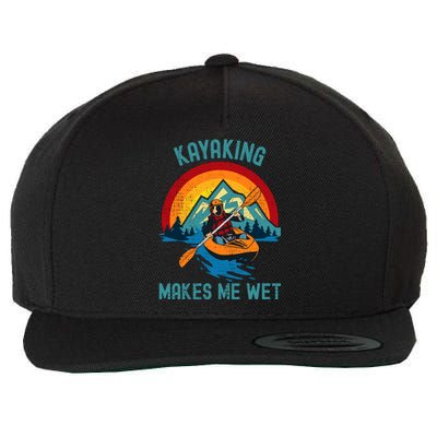 Kayaking Makes Me Wet Wool Snapback Cap