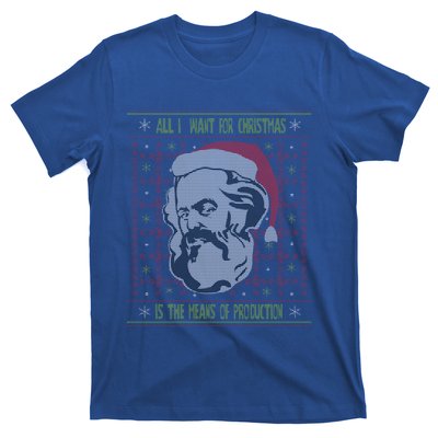 Karl Marx Means Of Production Ugly Christmas Sweater Gift T-Shirt