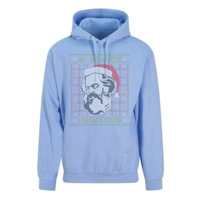 Karl Marx Means Of Production Ugly Christmas Sweater Gift Unisex Surf Hoodie