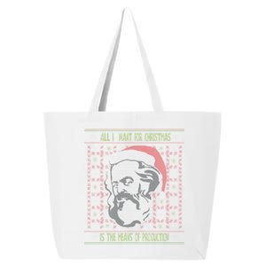 Karl Marx Means Of Production Ugly Christmas Sweater Gift 25L Jumbo Tote