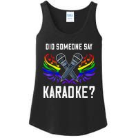 Karaoke Microphone Machine Music Singer Ladies Essential Tank