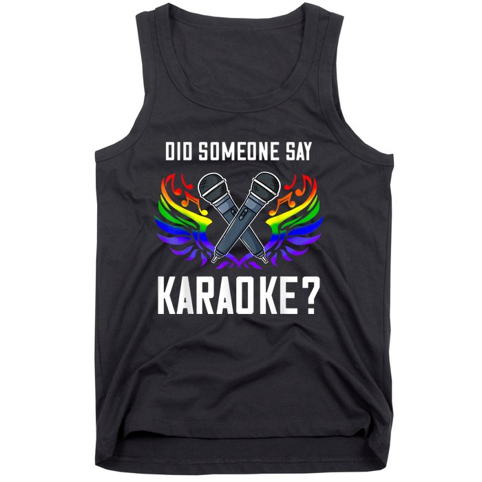 Karaoke Microphone Machine Music Singer Tank Top