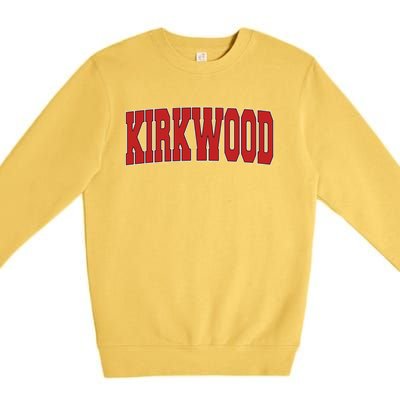 Kirkwood Mo Missouri Varsity Style Usa Vintage Sports Gift Premium Crewneck Sweatshirt