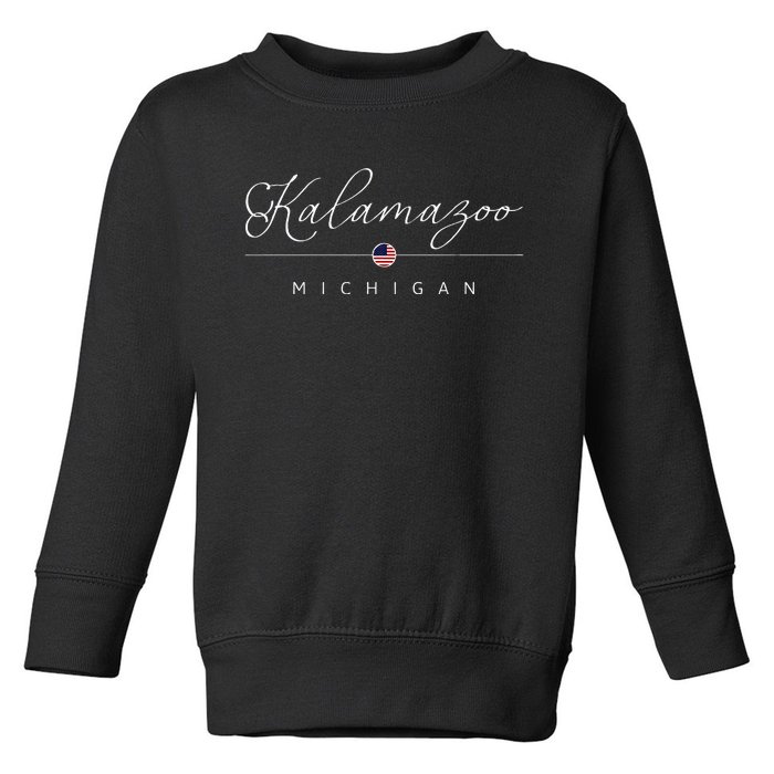 Kalamazoo Michigan Mi On Kalamazoo Toddler Sweatshirt