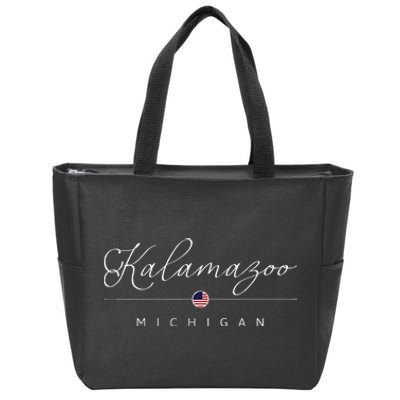 Kalamazoo Michigan Mi On Kalamazoo Zip Tote Bag