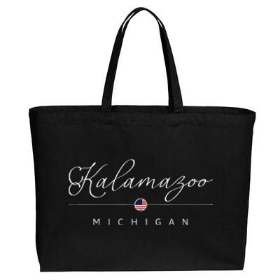 Kalamazoo Michigan Mi On Kalamazoo Cotton Canvas Jumbo Tote