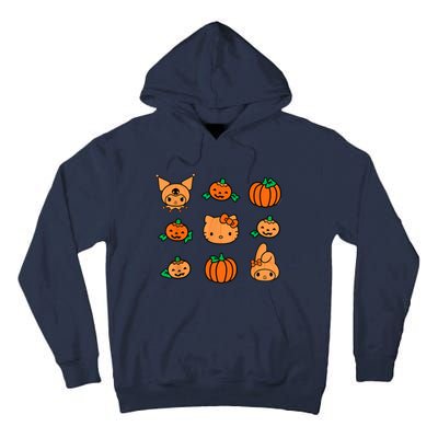 Kitty My Melody Kuromi Pumpkins Halloween Tall Hoodie